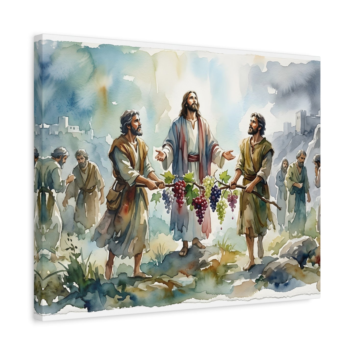 “Promised Land - The Spies Return from Canaan” - Canvas Art
