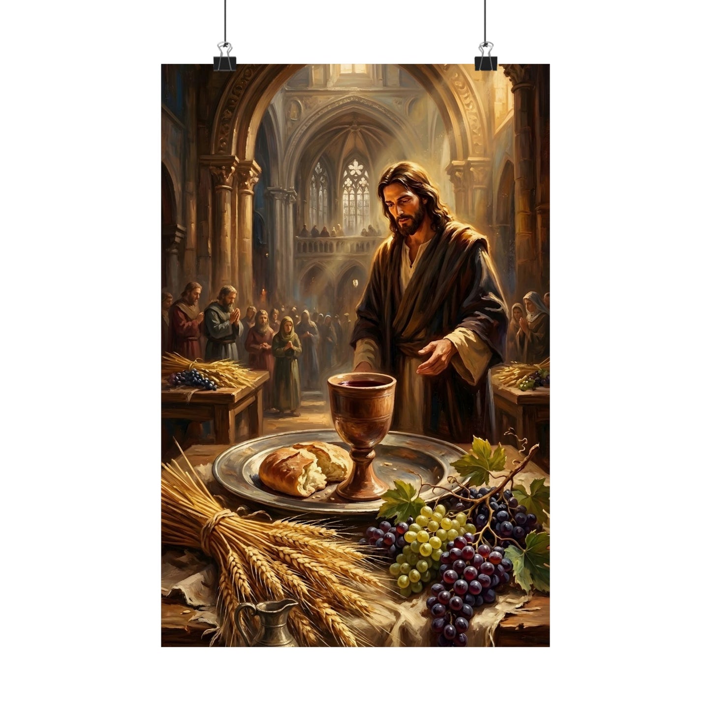 “The Harvest of Faith - Communion Still Life” - Poster