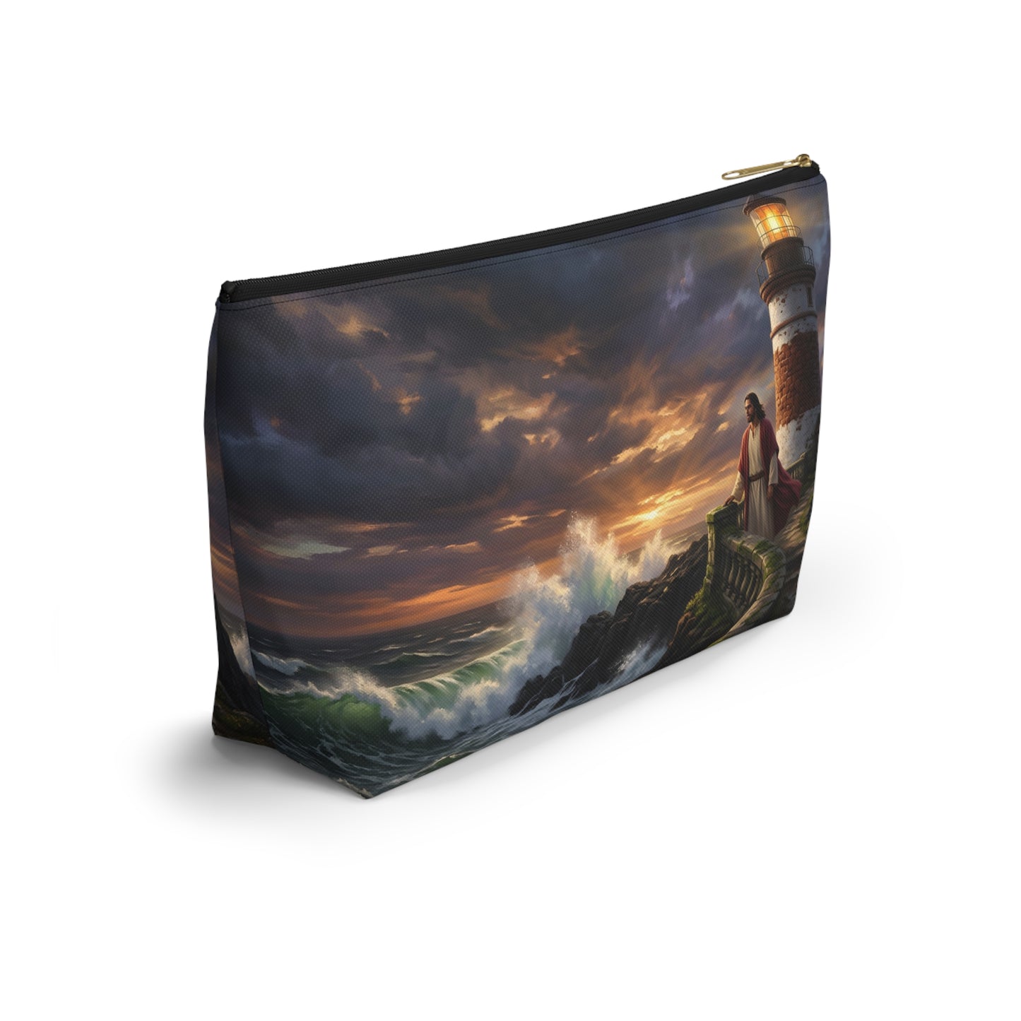 “Steadfast Hope - Lighthouse in the Storm” - Accessory Pouch