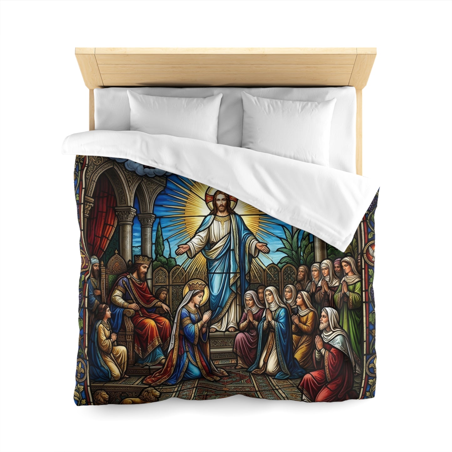 “For Such a Time As This - Esther Before King Ahasuerus” - Duvet Cover