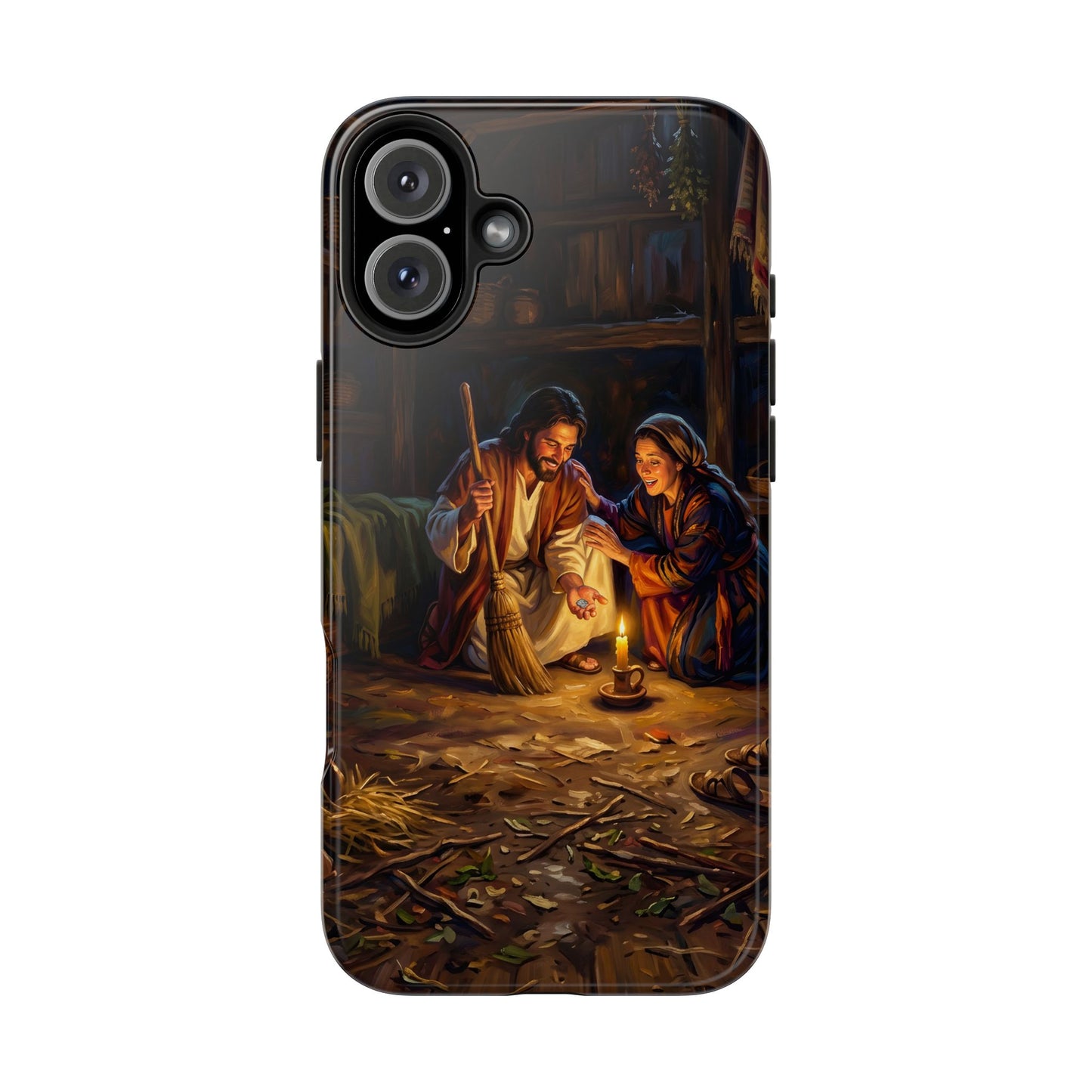 “Lost and Found - The Sweeping Woman of Luke 15” - Phone Case