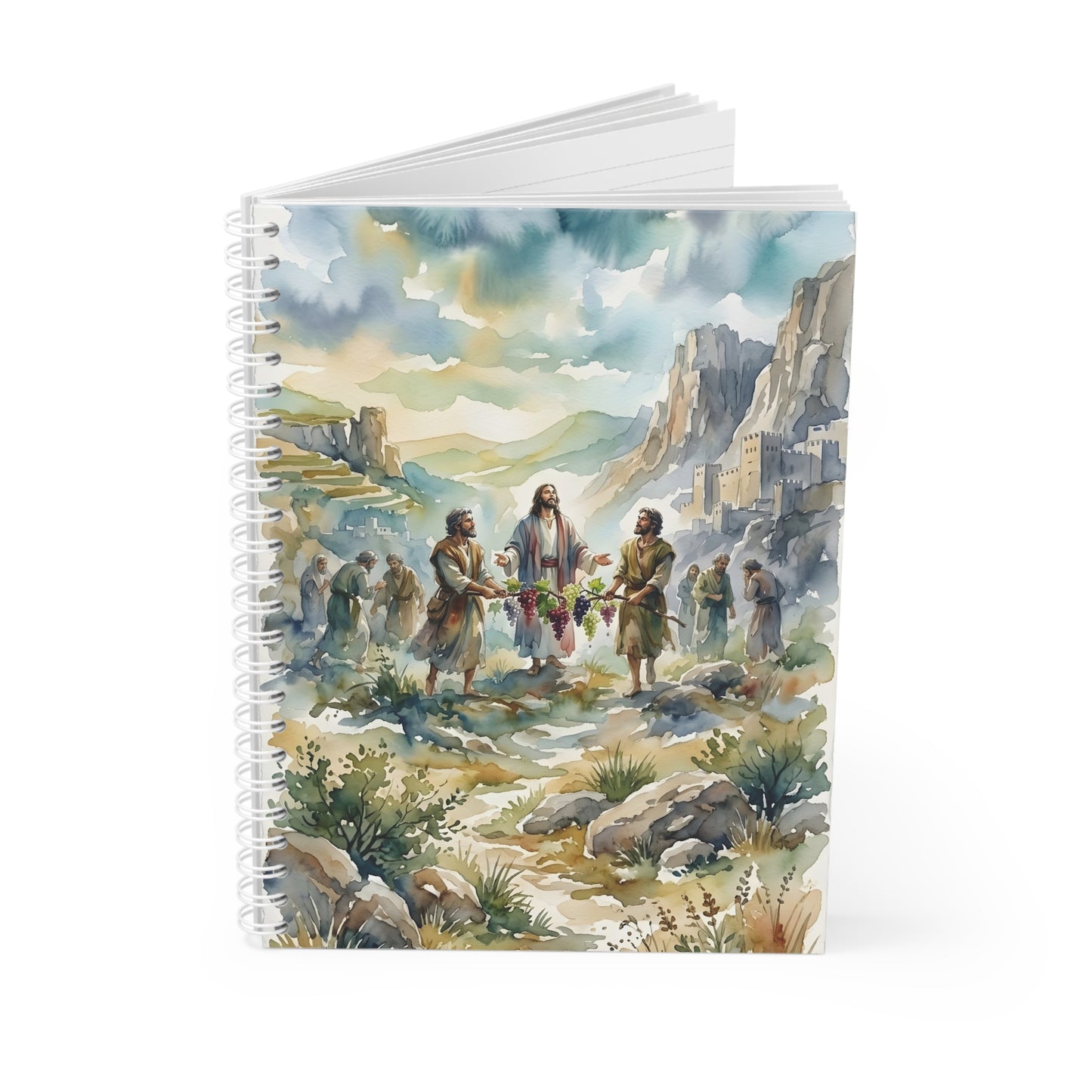 “Promised Land - The Spies Return from Canaan” - Spiral Notebook