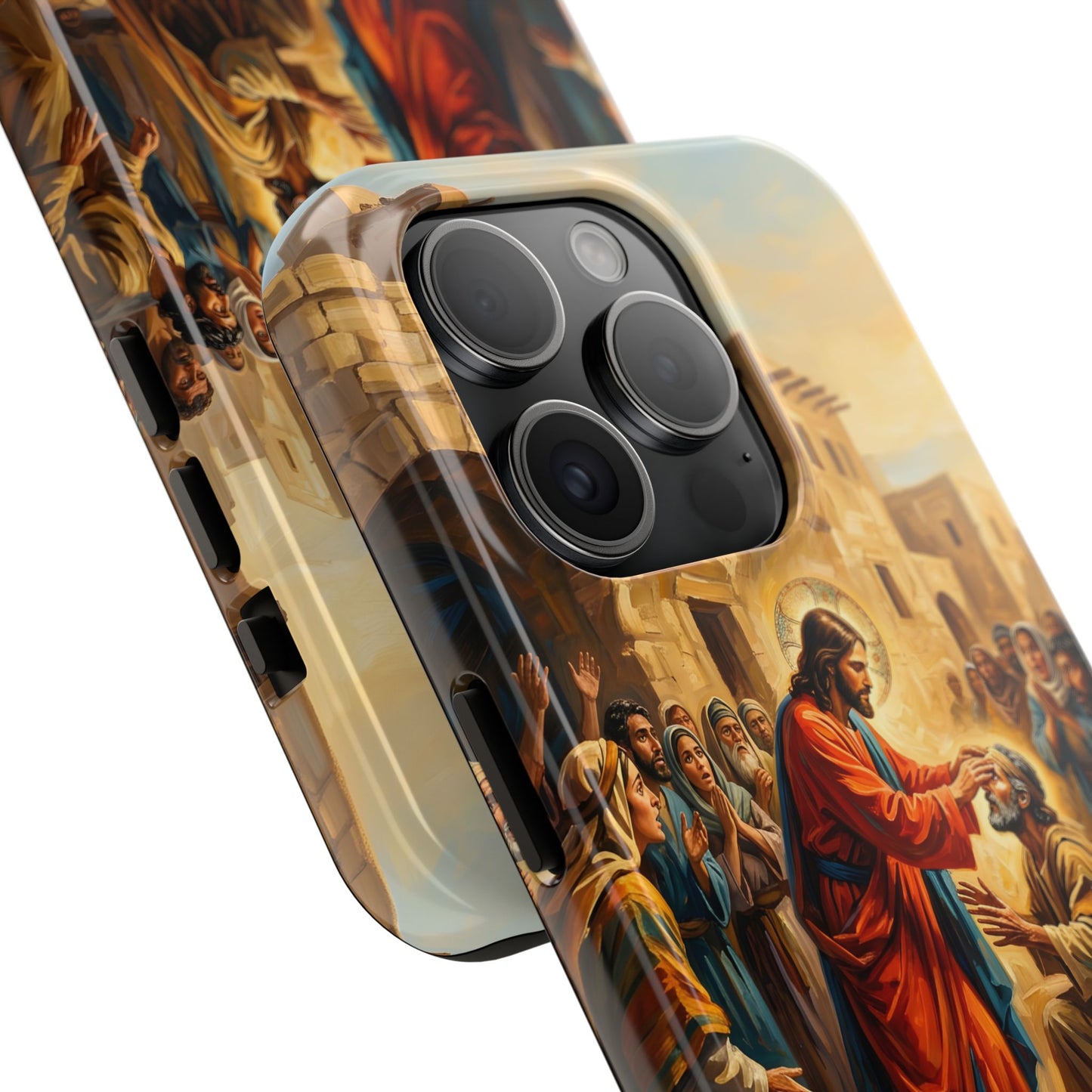 “He Opened My Eyes - Jesus Heals the Blind Man” - Phone Case