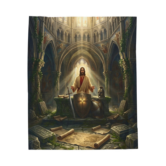 “Stand Firm - The Armor of God” - Plush Blanket