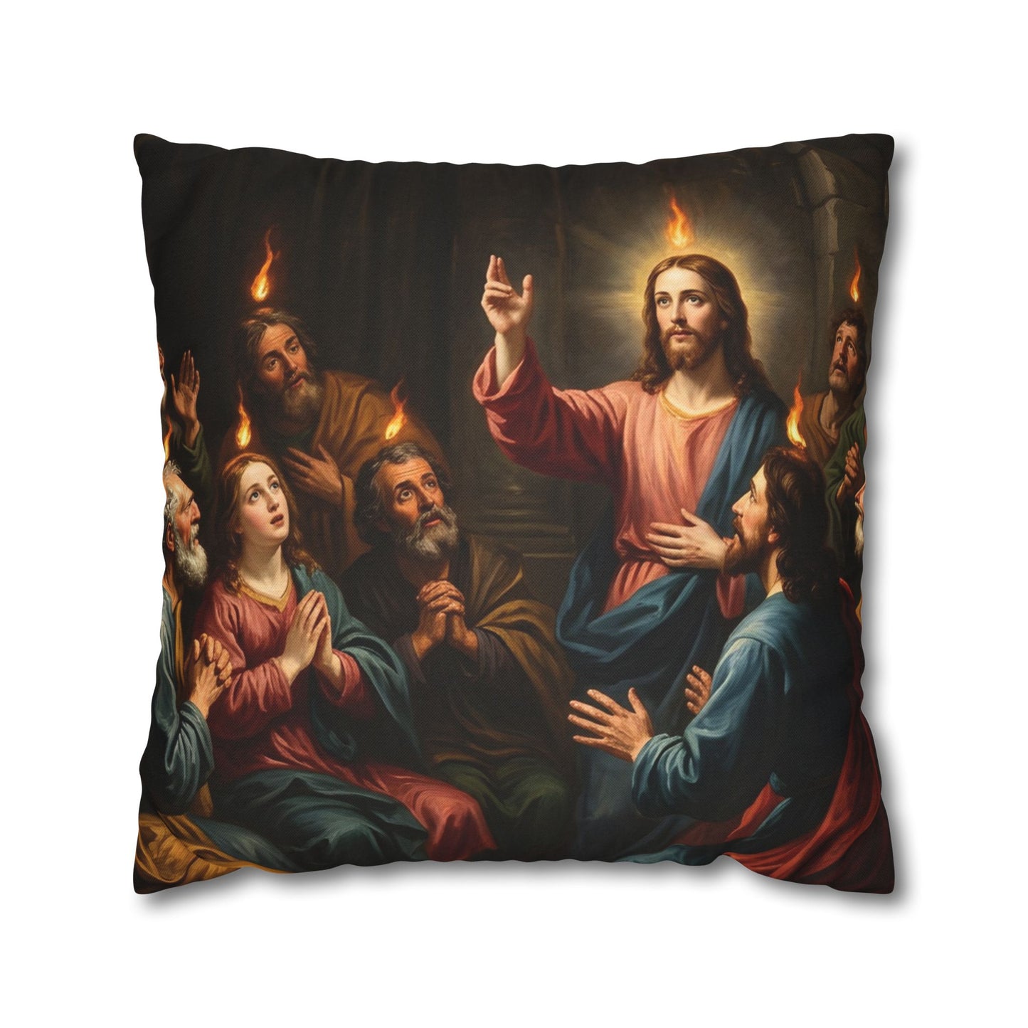 “Tongues of Fire - The Pentecost Outpouring” - Pillowcase