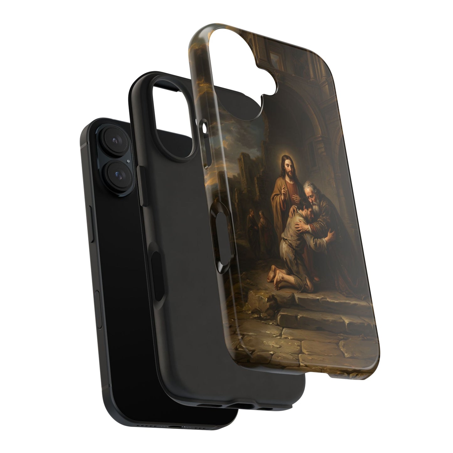 The prodigal son running toward his father - Phone Case