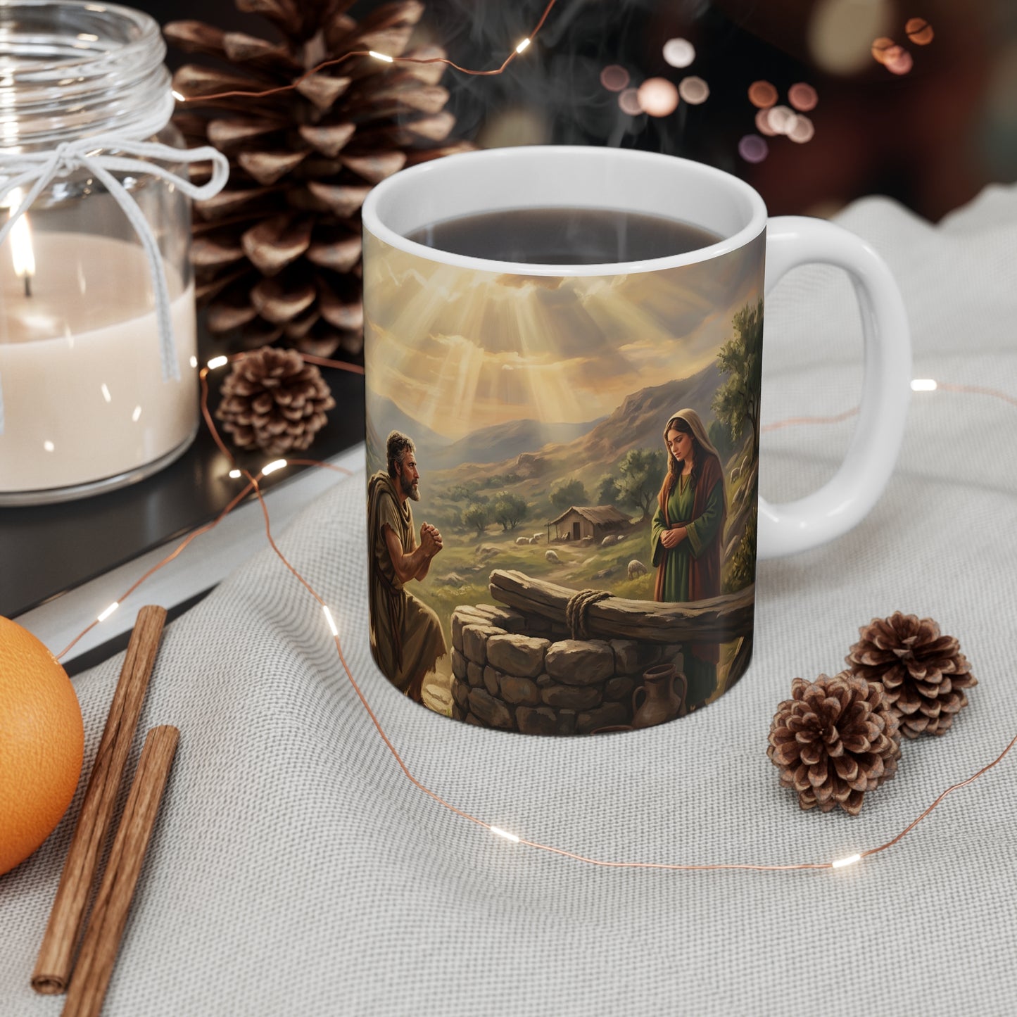 “Fourteen Years for Love - Jacob and Rachel” - Coffee Mug