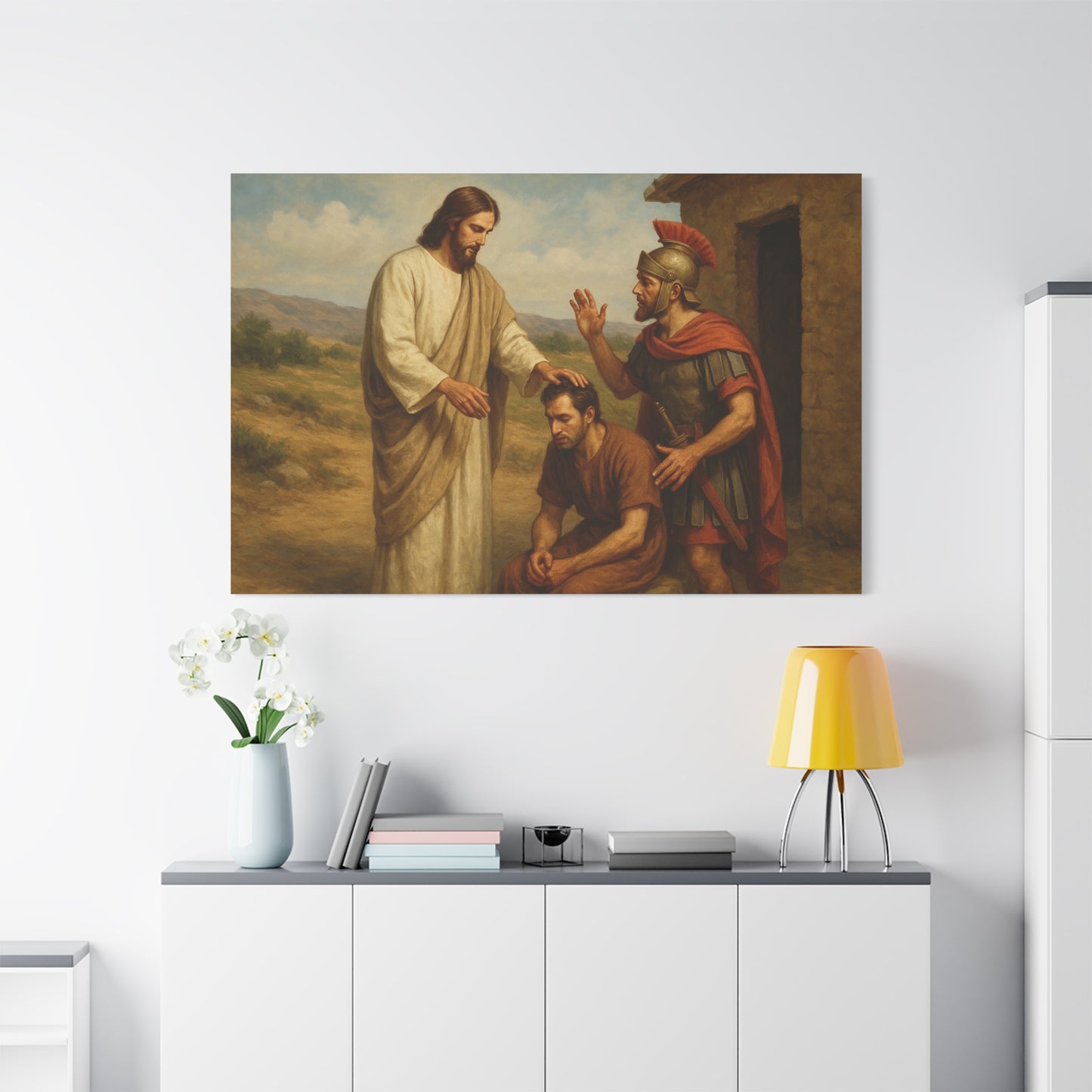 “Great Faith – Jesus Heals the Centurion’s Servant” - Canvas Art