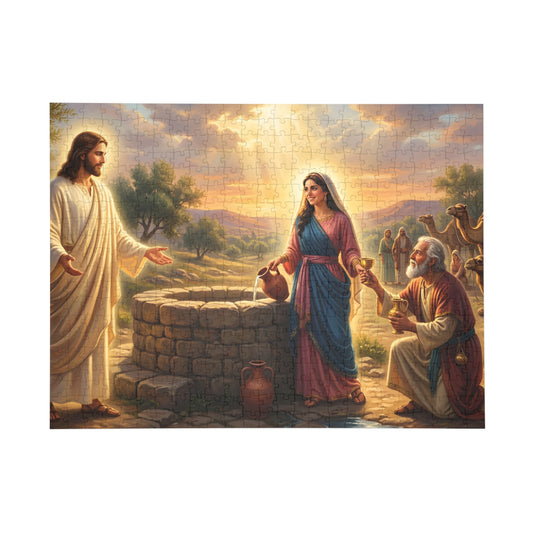 “Providence Unveiled - Rebekah at the Well” - Jigsaw Puzzle
