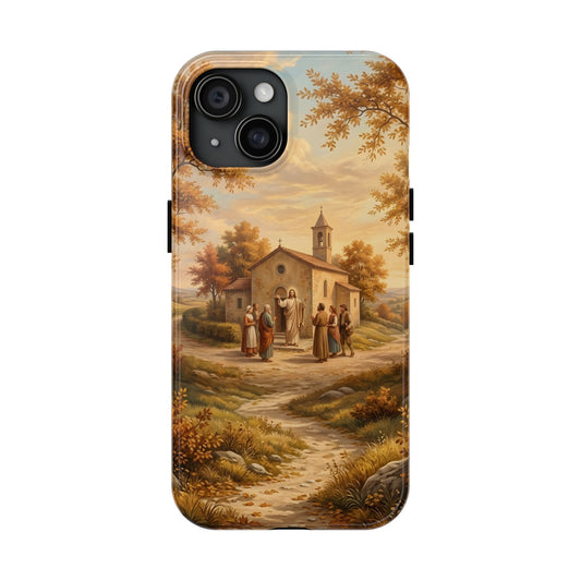 “Sanctuary in Serenity - Autumn's Golden Embrace” - Phone Case