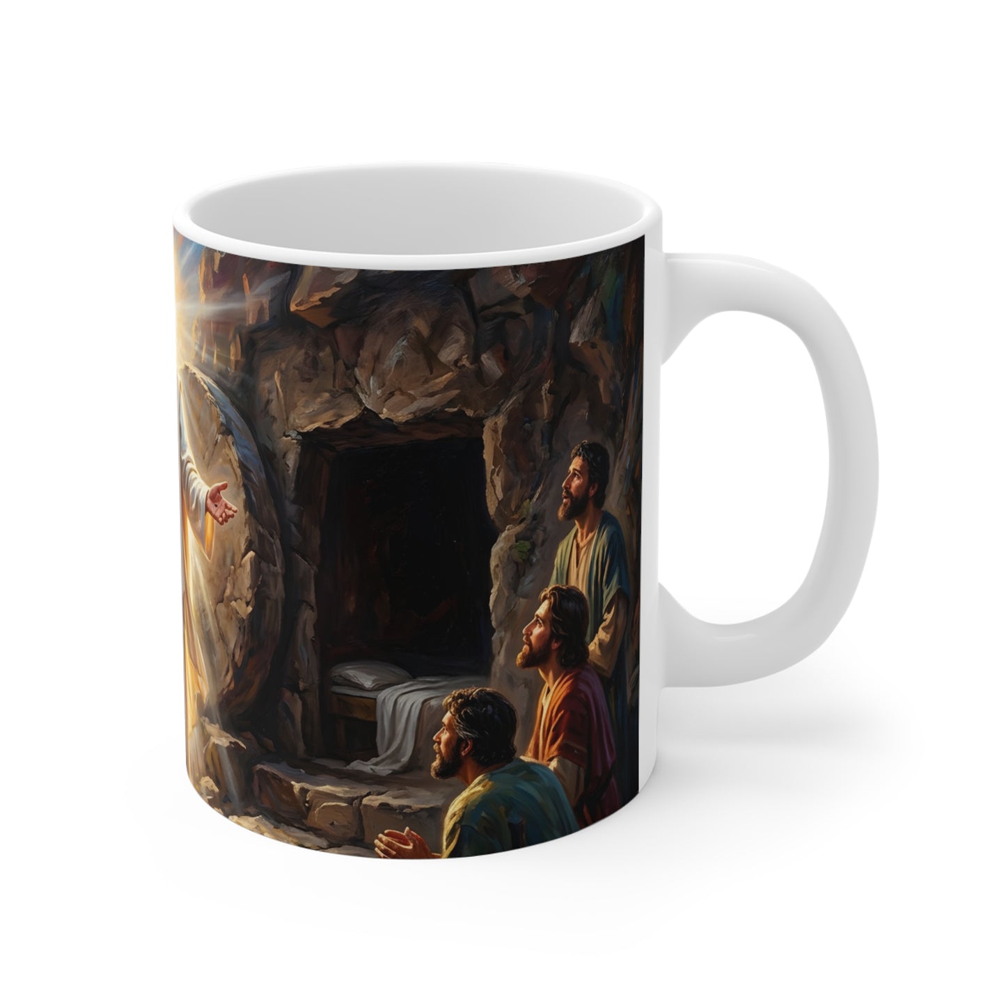 “He Is Risen - The Empty Tomb at Dawn” - Coffee Mug