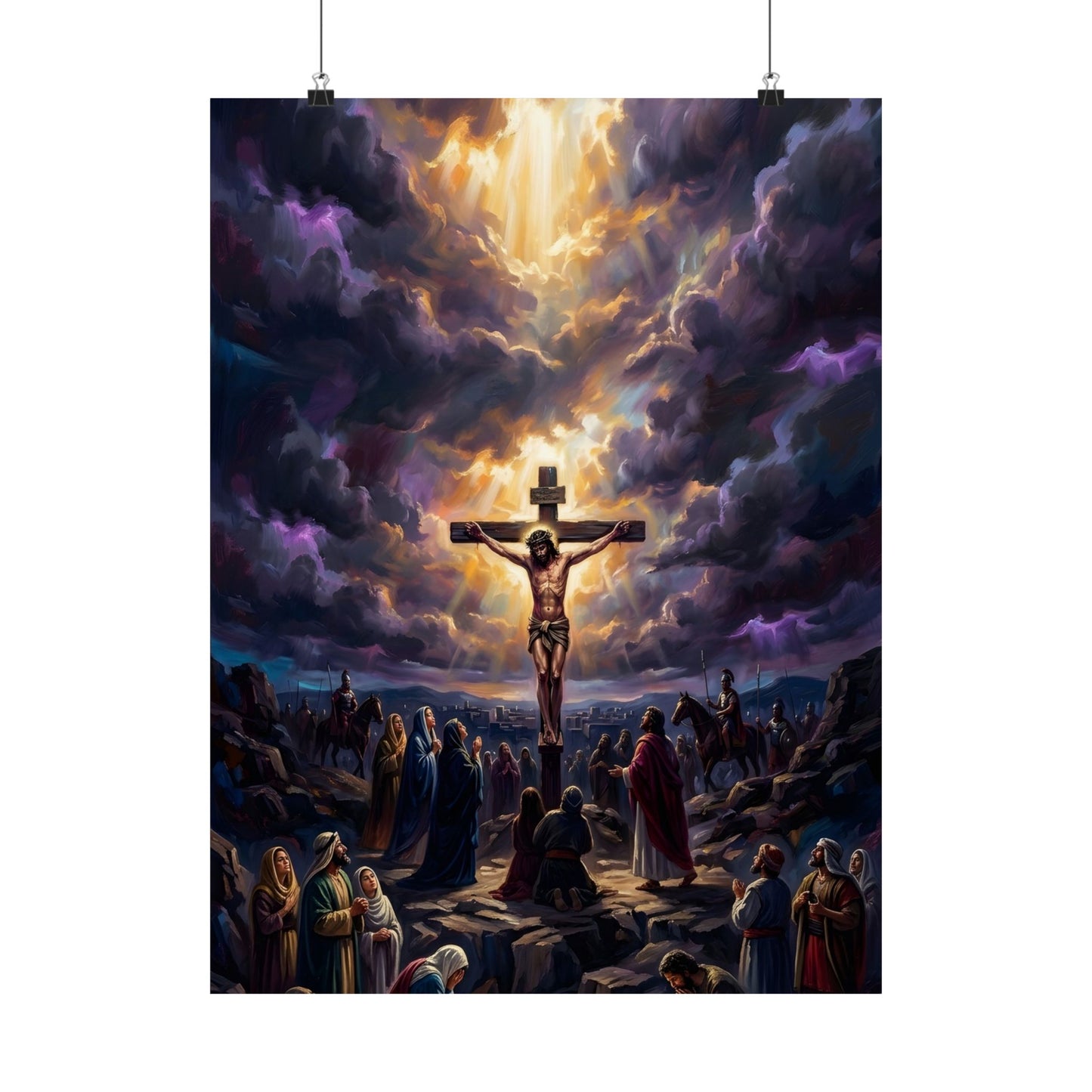 “It Is Finished - The Crucifixion at Calvary” - Poster