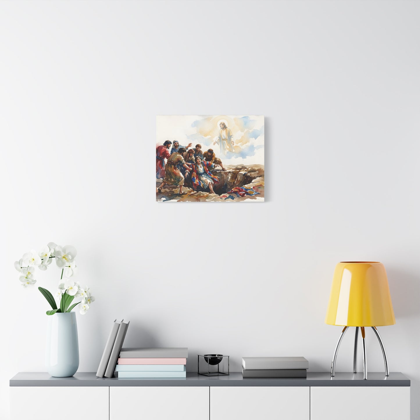 “Betrayal and Providence - Joseph in the Pit” - Canvas Art