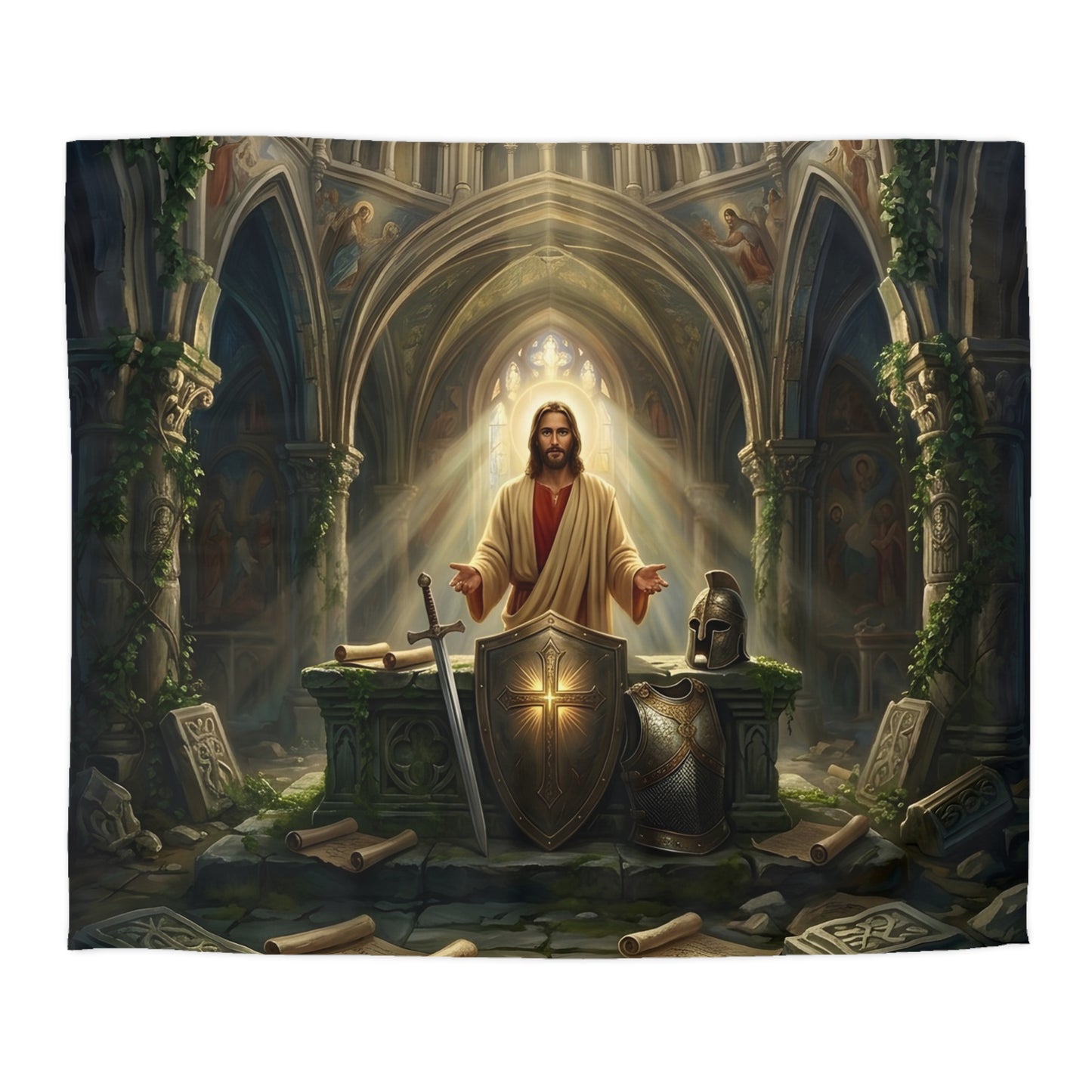 “Stand Firm - The Armor of God” - Duvet Cover