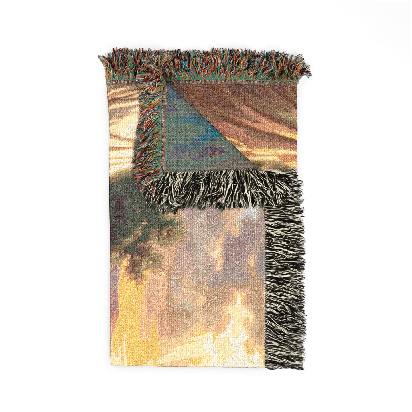 “Providence Unveiled - Rebekah at the Well” - Woven Blanket