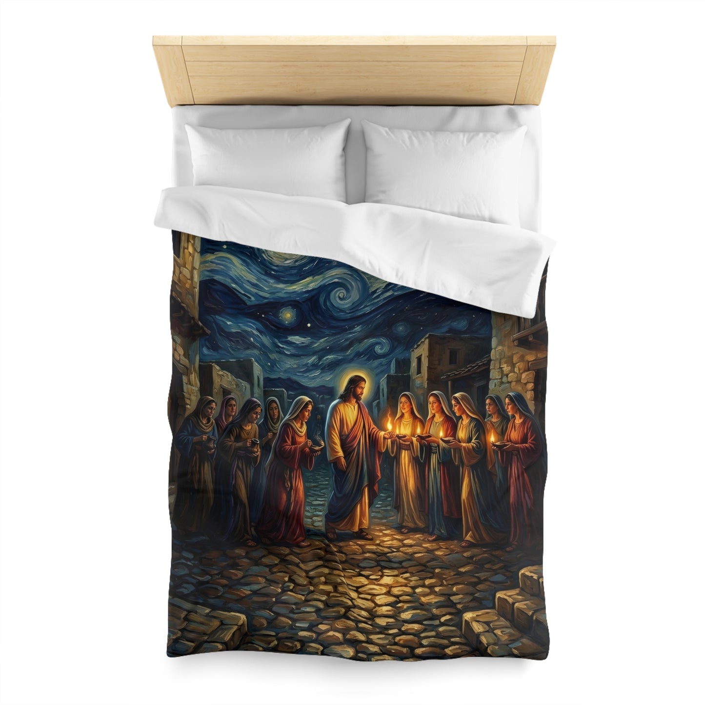 “Be Ready - Ten Virgins in Midnight Darkness” - Duvet Cover