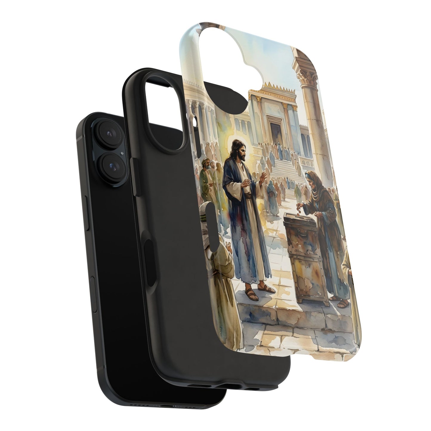 “Her Offering - The Widow's Mite at the Temple” - Phone Case