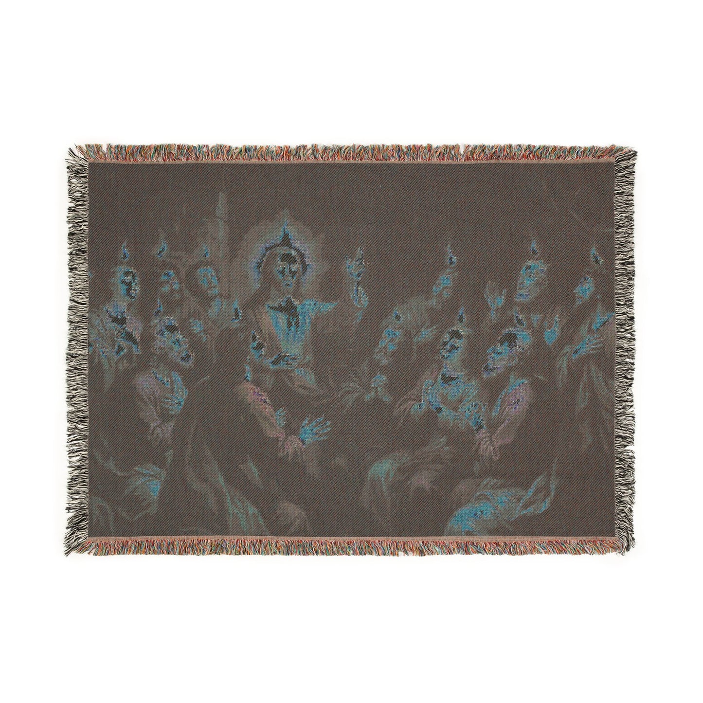 “Tongues of Fire - The Pentecost Outpouring” - Woven Blanket