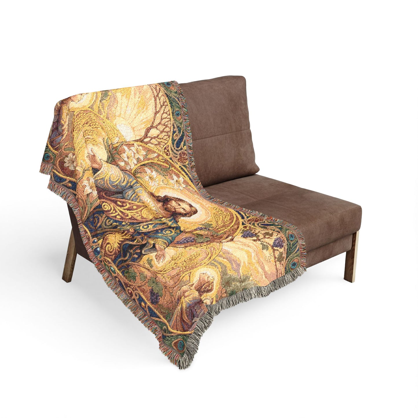 “New Mercies Every Morning - Golden Dawn of Hope” - Woven Blanket