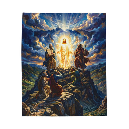 “Glorious Light - The Transfiguration of Jesus” - Plush Blanket