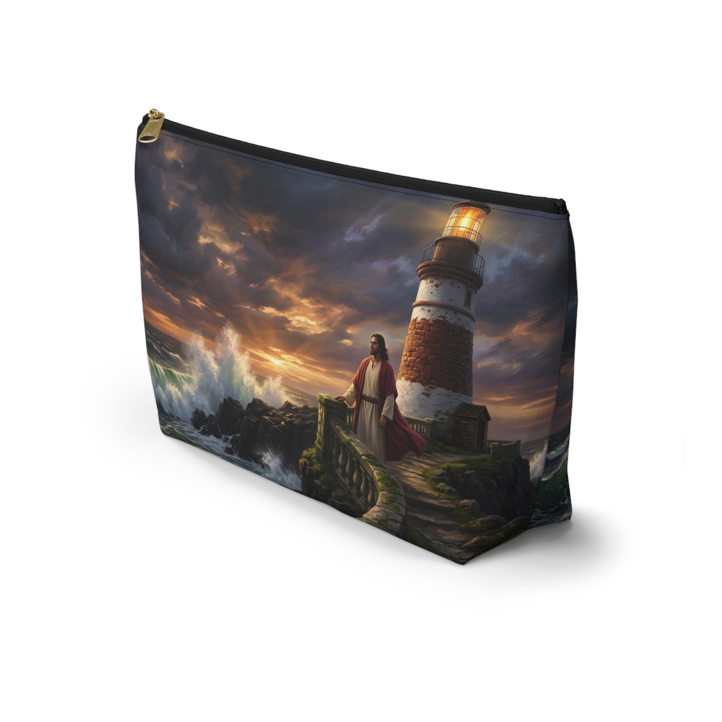 “Steadfast Hope - Lighthouse in the Storm” - Accessory Pouch