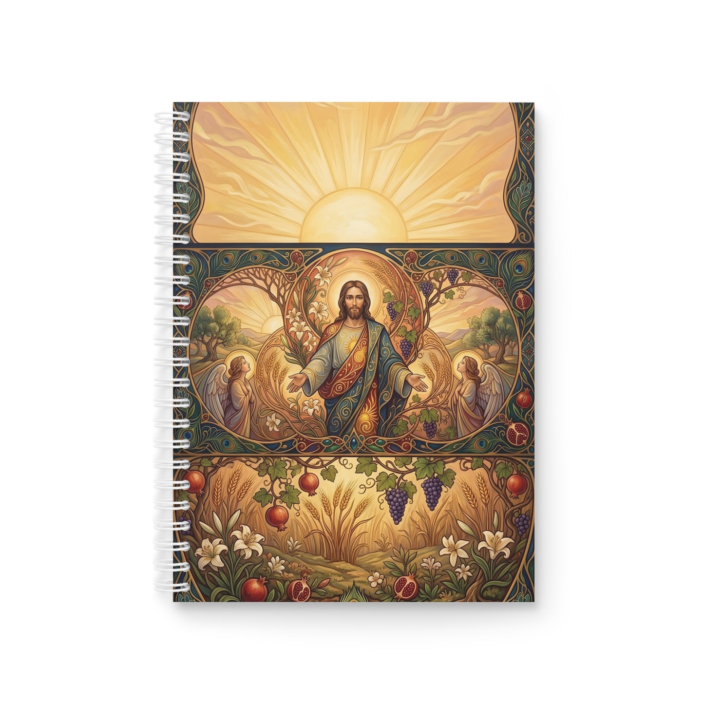 “New Mercies Every Morning - Golden Dawn of Hope” - Spiral Notebook