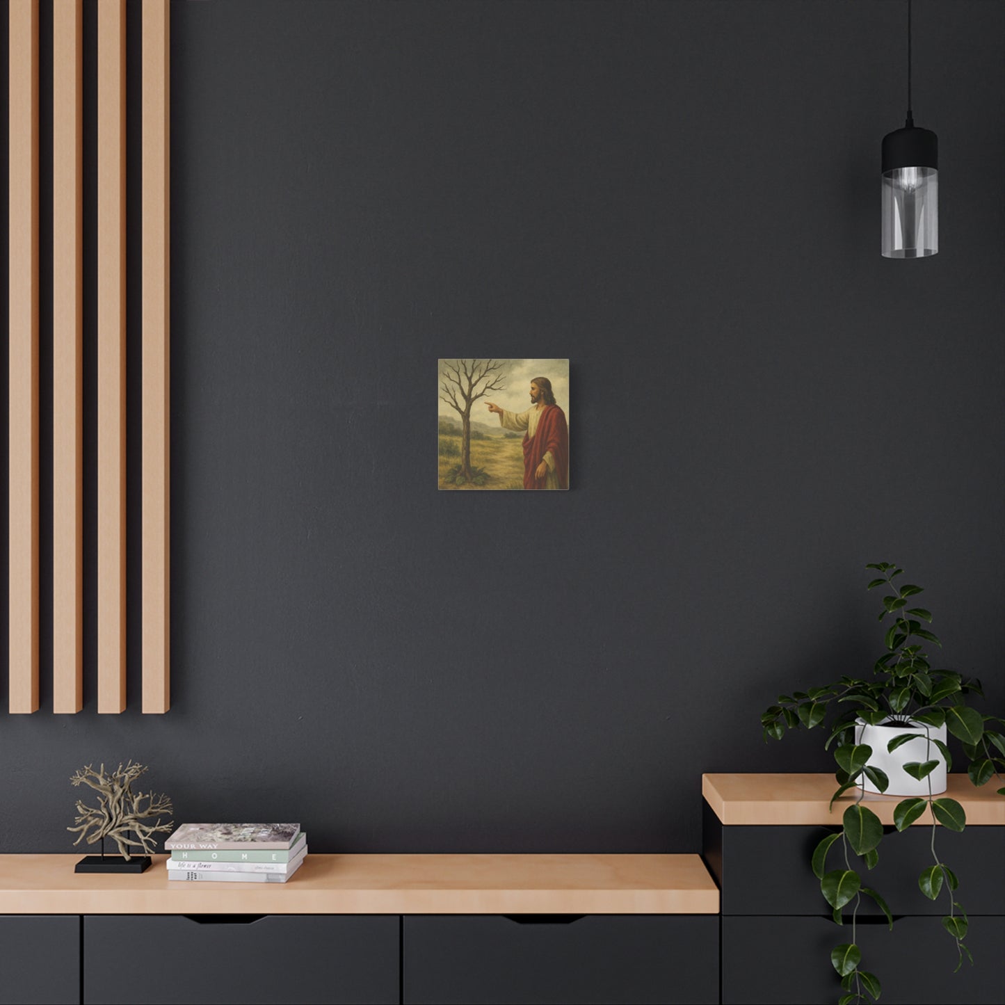“May No Fruit Grow – Jesus Curses the Barren Fig Tree” - Canvas Art
