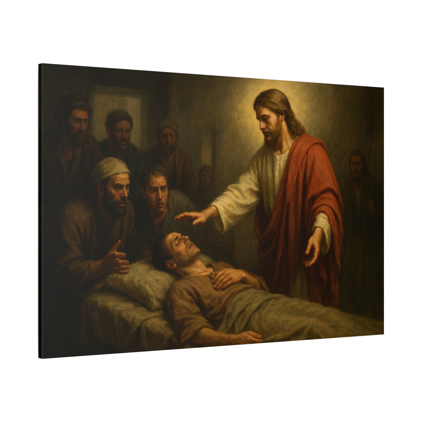 “Rise and Walk – Jesus Heals the Paralyzed Man” - Canvas Art
