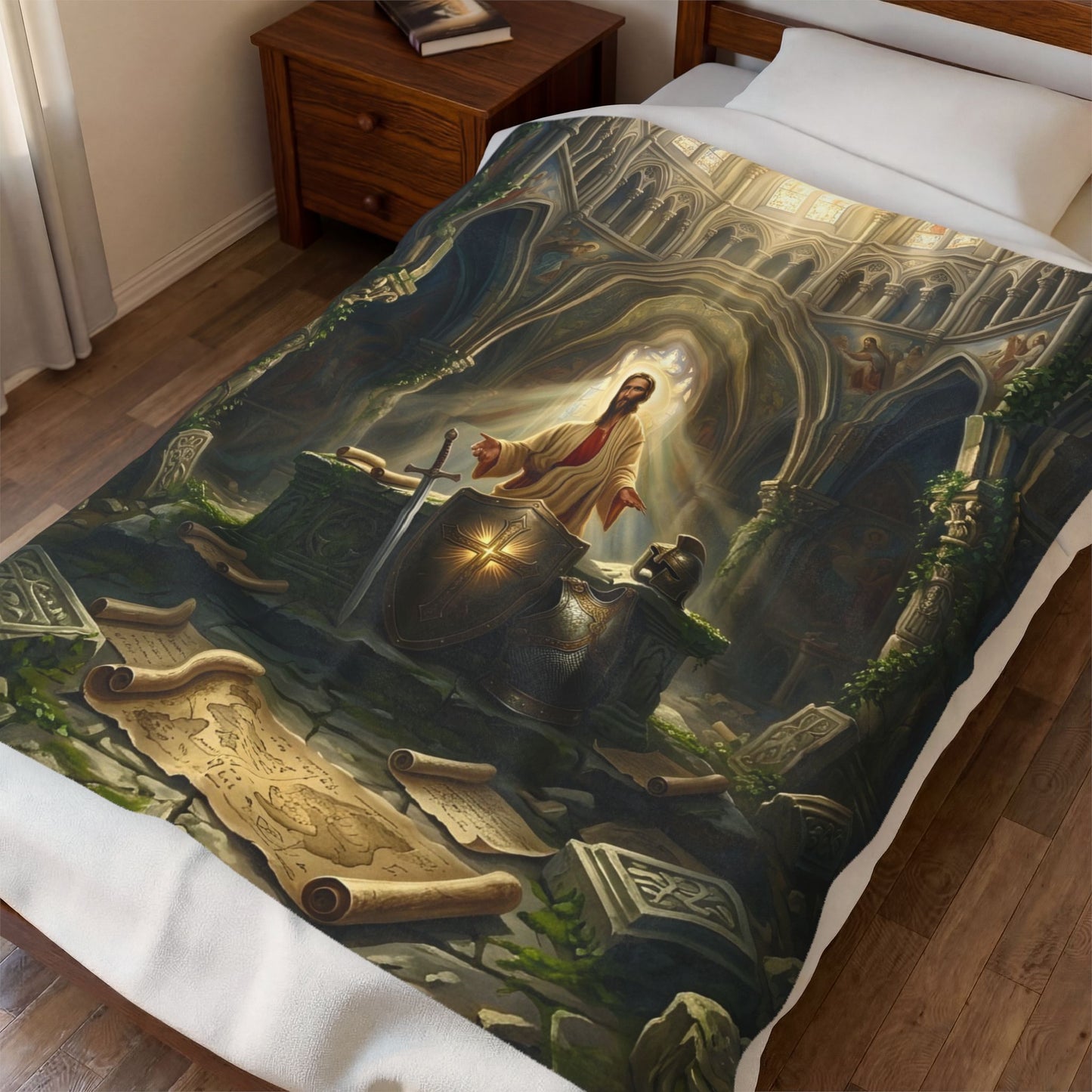 “Stand Firm - The Armor of God” - Plush Blanket