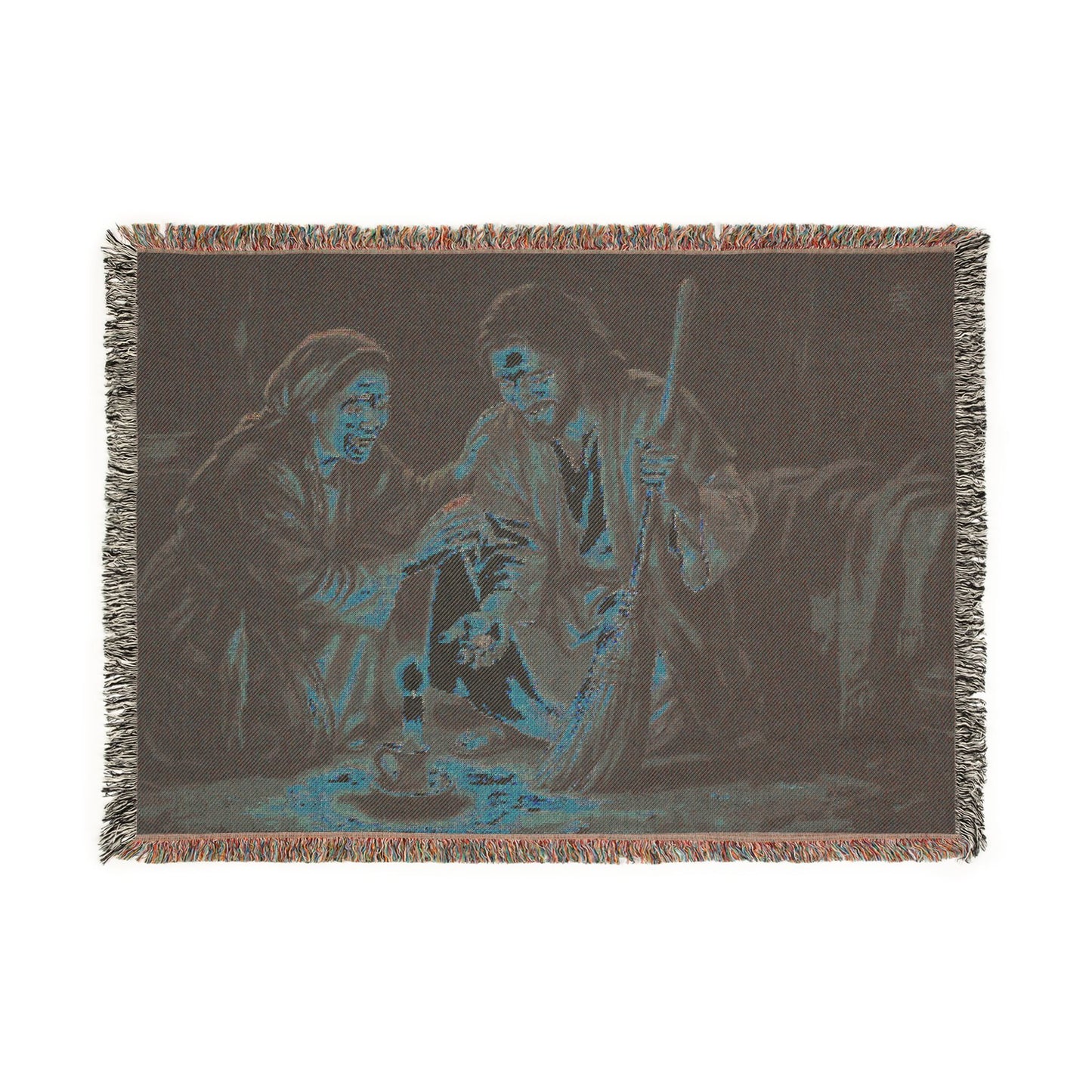 “Lost and Found - The Sweeping Woman of Luke 15” - Woven Blanket