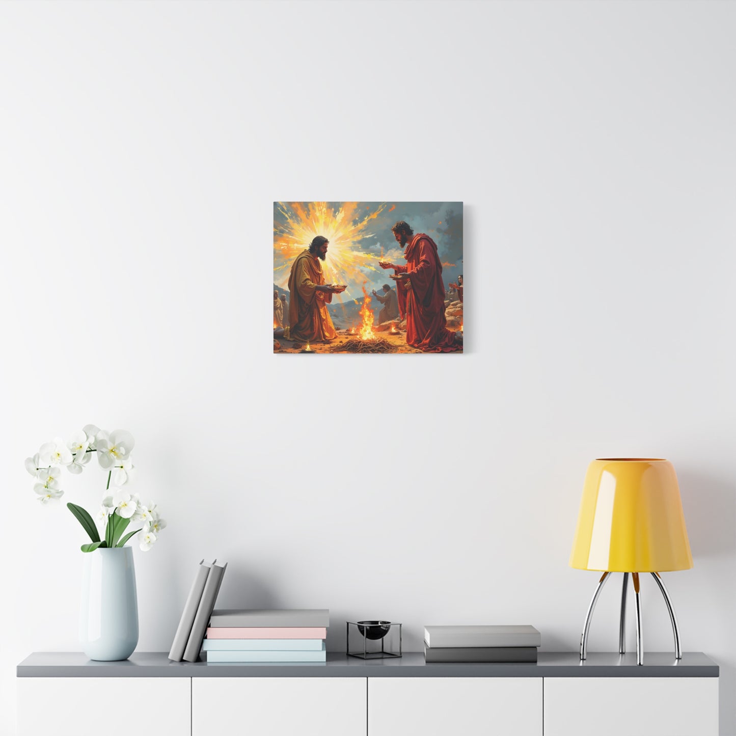 “Righteous Offering - Cain and Abel's Sacrifices” - Canvas Art