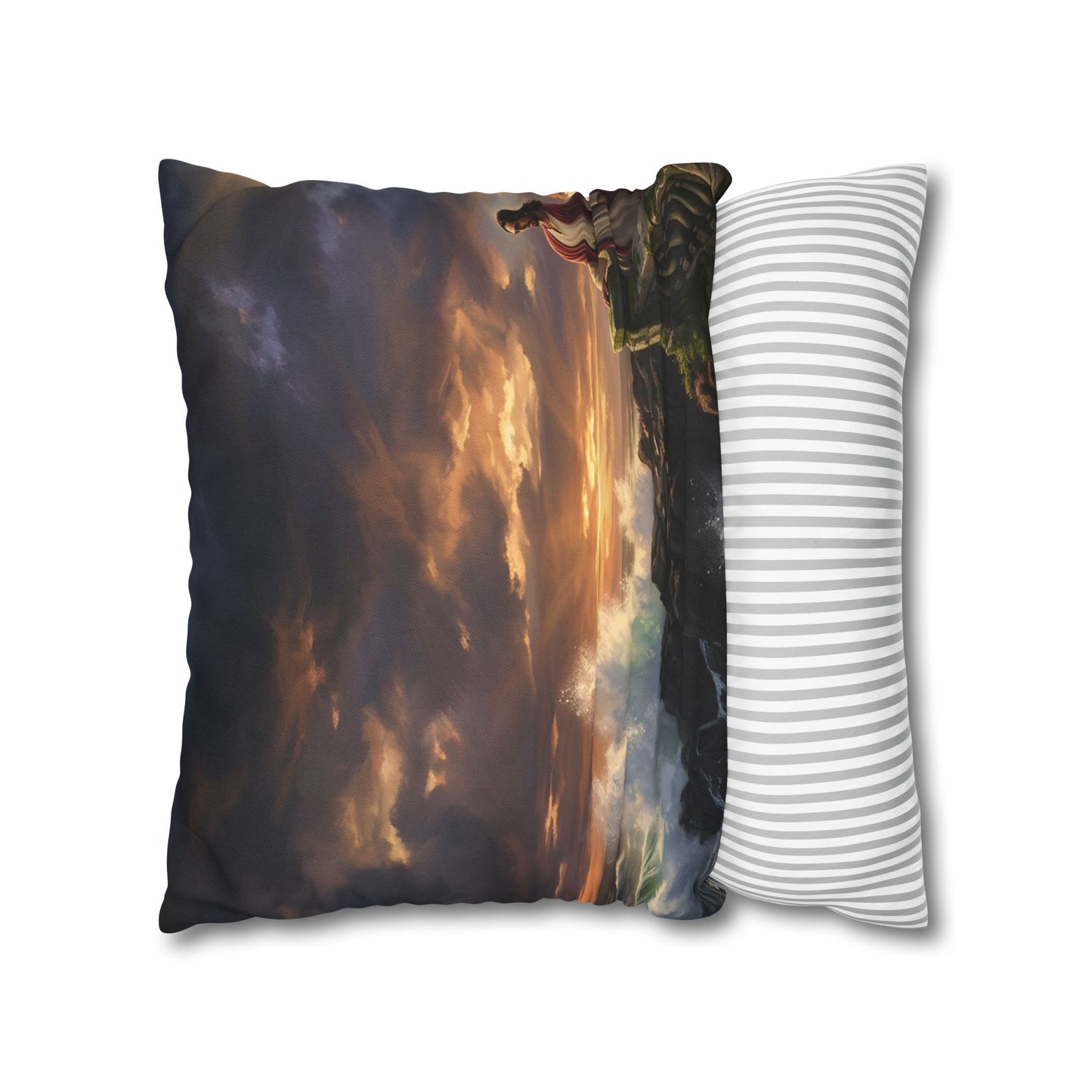 “Steadfast Hope - Lighthouse in the Storm” - Pillowcase