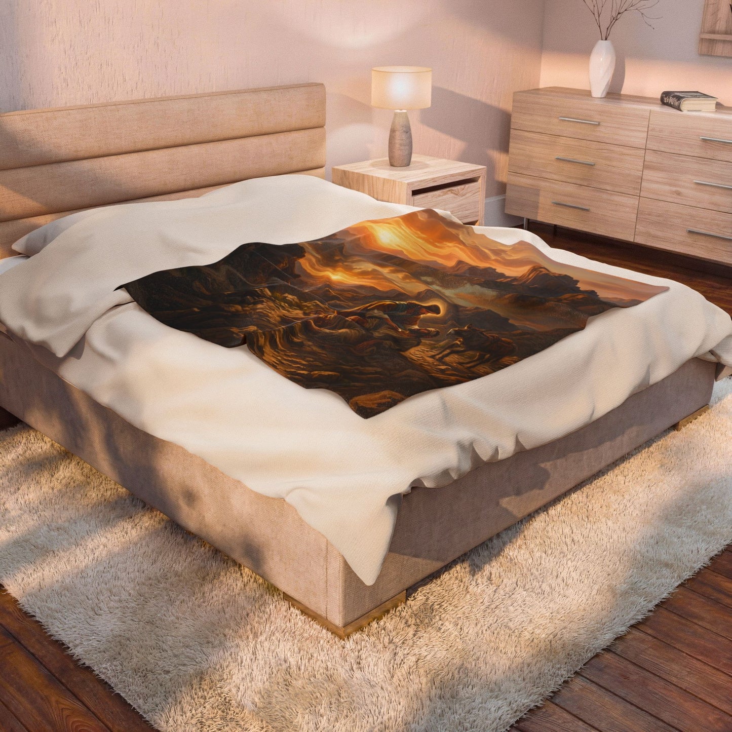 “The Good Samaritan - Compassion on the Jericho Road” - Plush Blanket