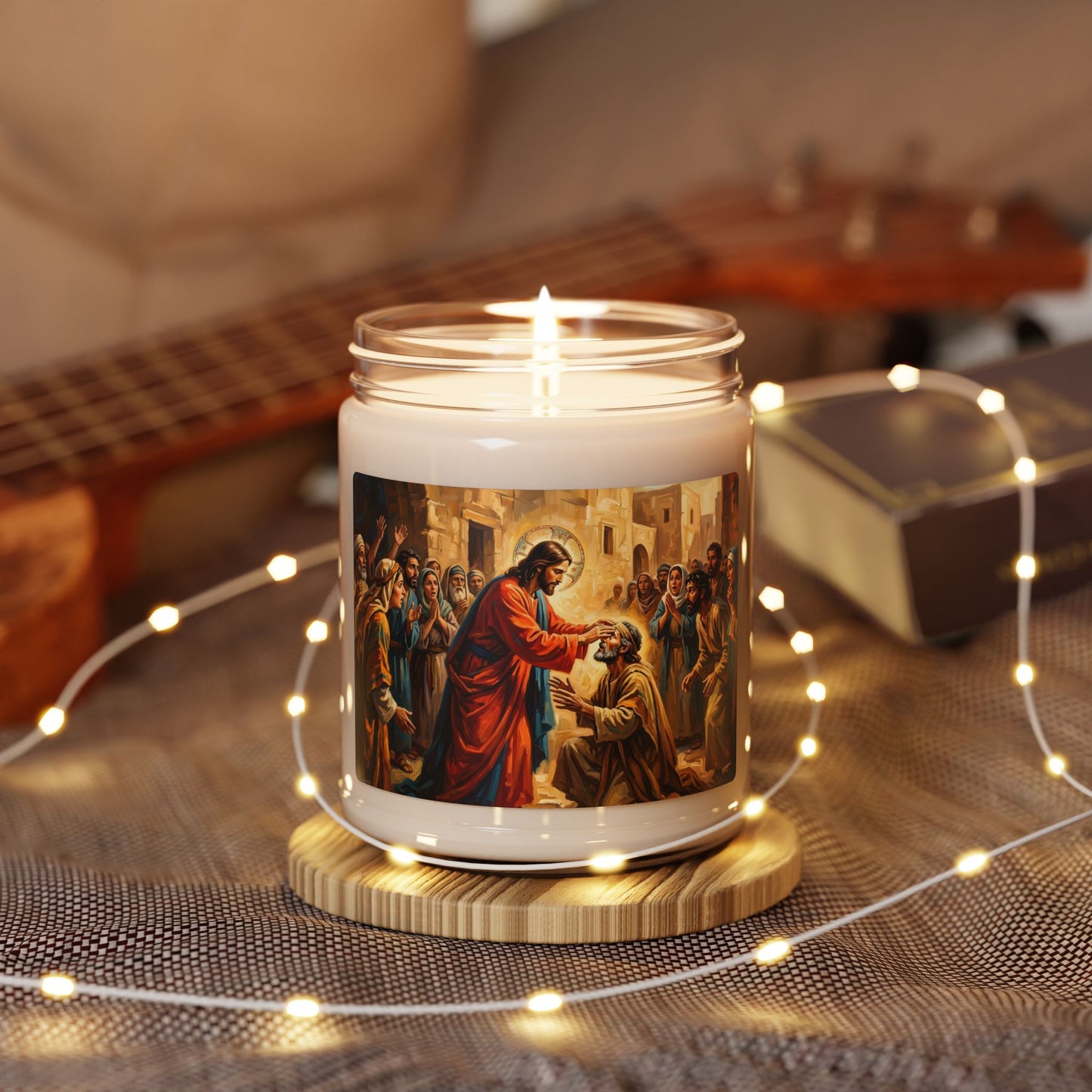 “He Opened My Eyes - Jesus Heals the Blind Man” - Scented Candle