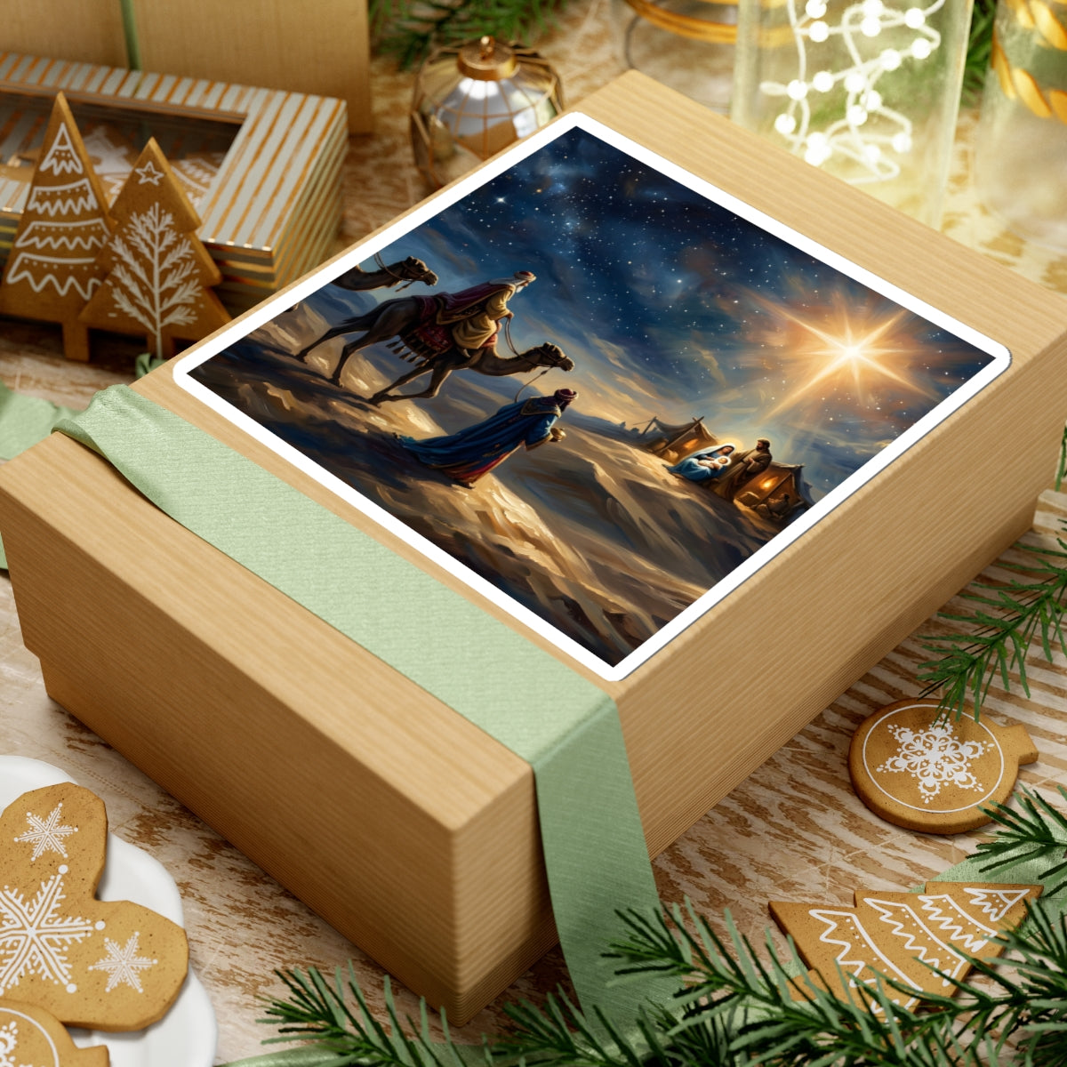 “Journey to the King - Wise Men Seek the Christ Child” - Sticker