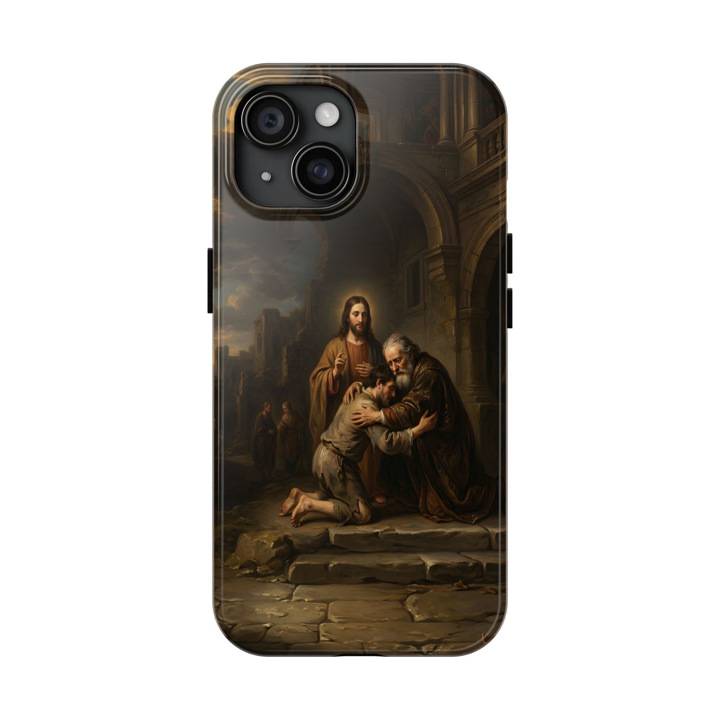 The prodigal son running toward his father - Phone Case