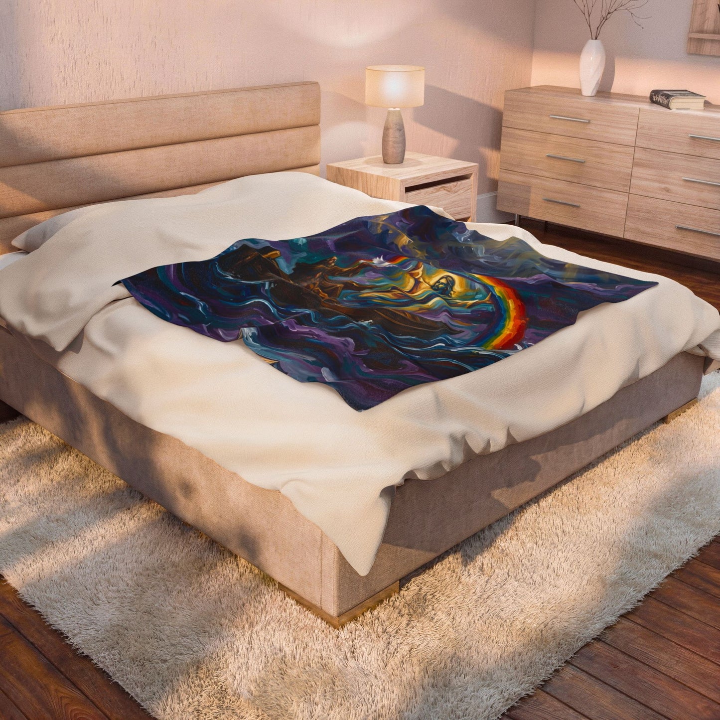 “Covenant of Hope - Noah Releases the Dove” - Plush Blanket