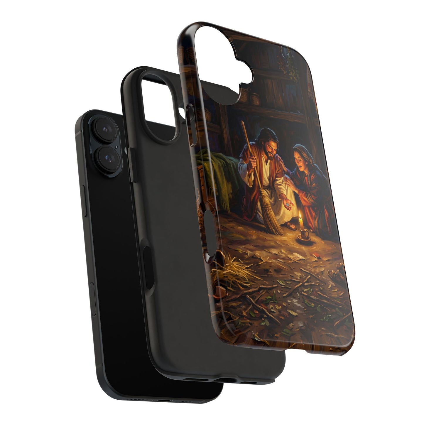 “Lost and Found - The Sweeping Woman of Luke 15” - Phone Case
