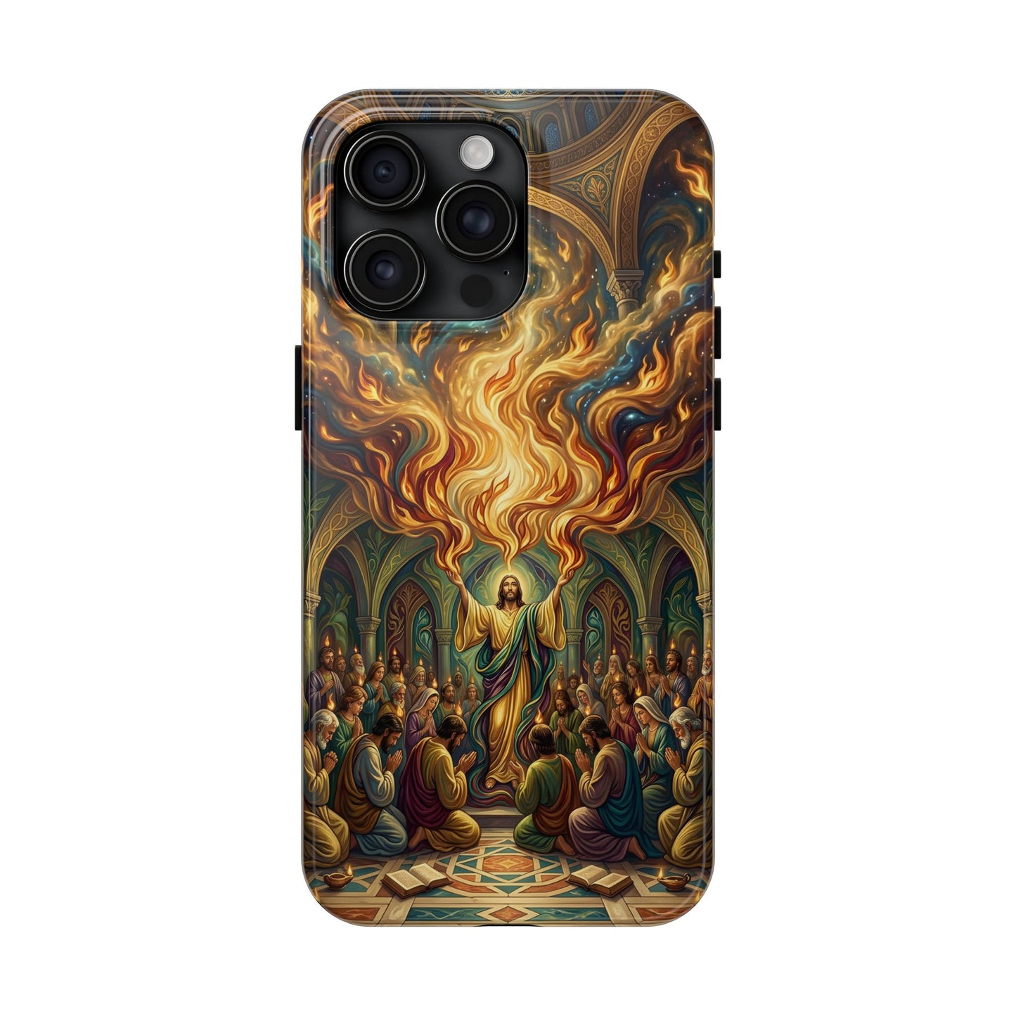 “Spirit Poured Out - Pentecost Flames Descending” - Phone Case