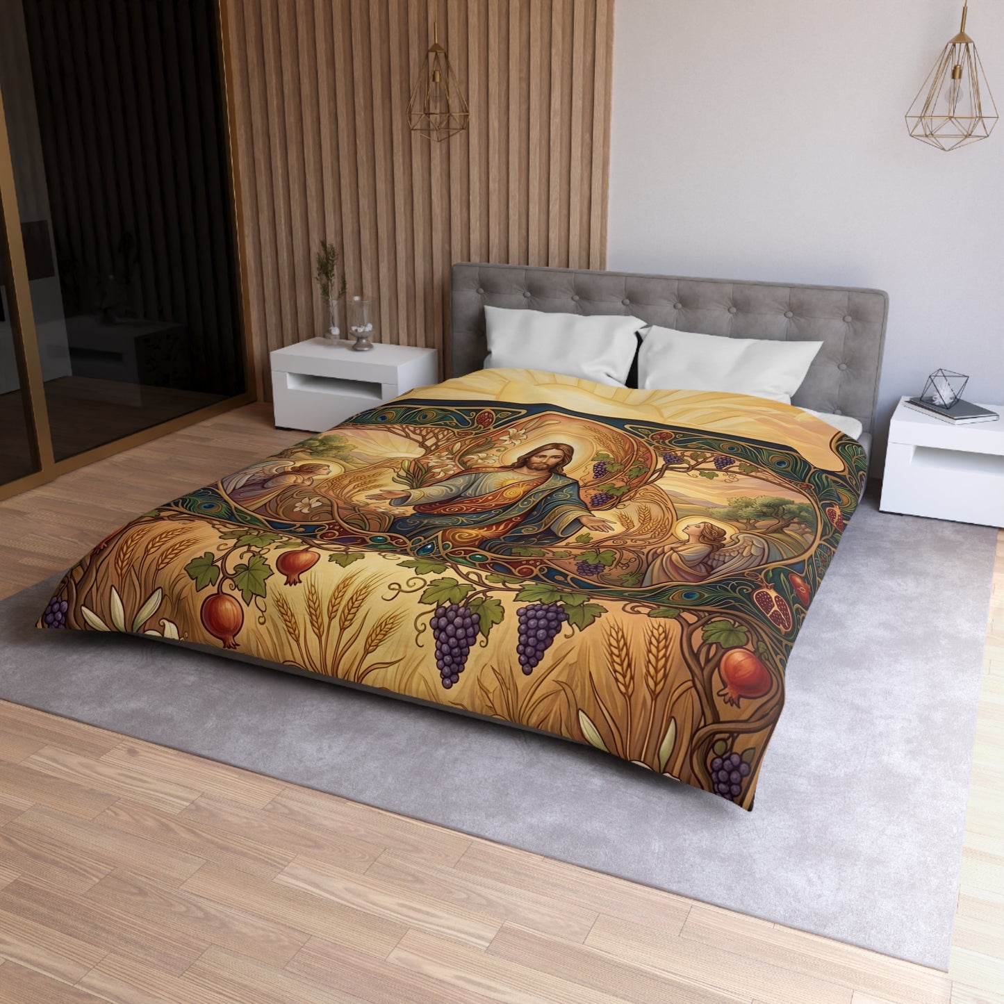 “New Mercies Every Morning - Golden Dawn of Hope” - Duvet Cover
