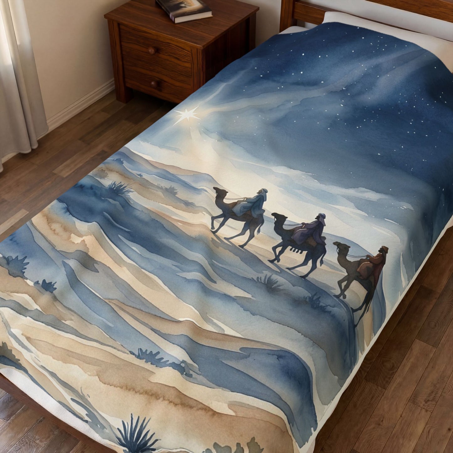 “Star of Wonder - Journey of the Magi” - Plush Blanket