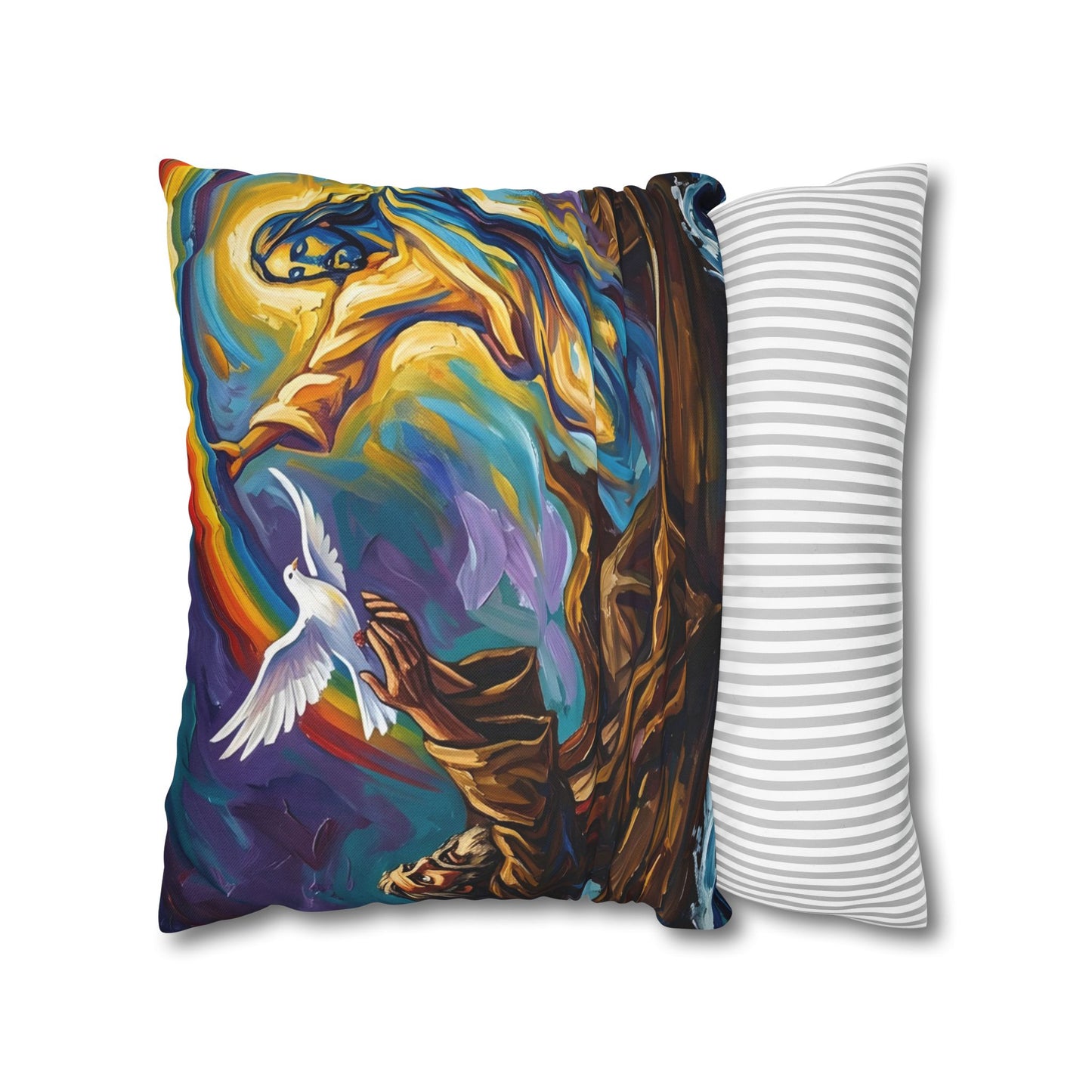 “Covenant of Hope - Noah Releases the Dove” - Pillowcase