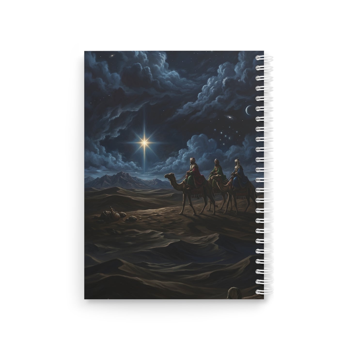 “Journey to Bethlehem - Wise Men Follow the Star” - Spiral Notebook