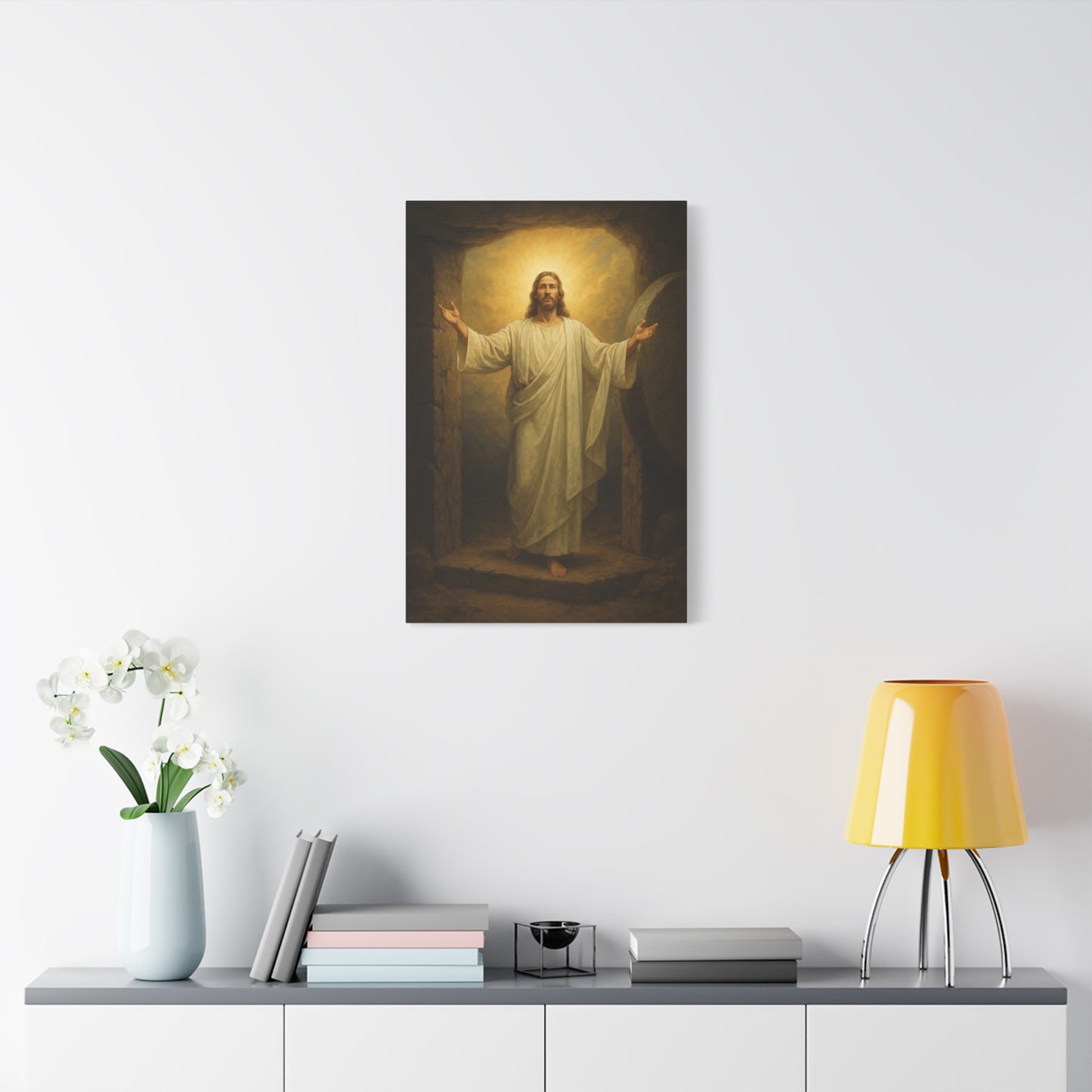 “He Is Risen – Luke 24:5–8” - Canvas Art