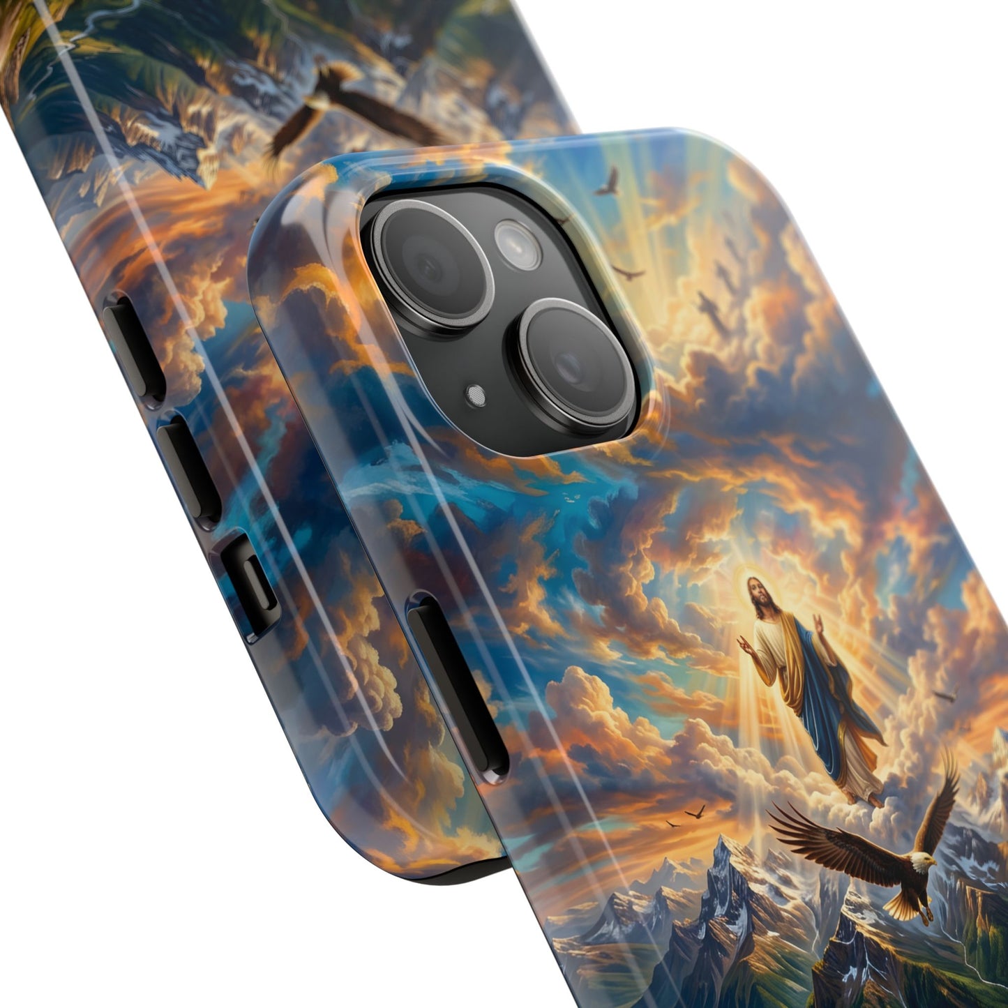 “Soaring Like Eagles - Hope in the Lord Over Mountains” - Phone Case