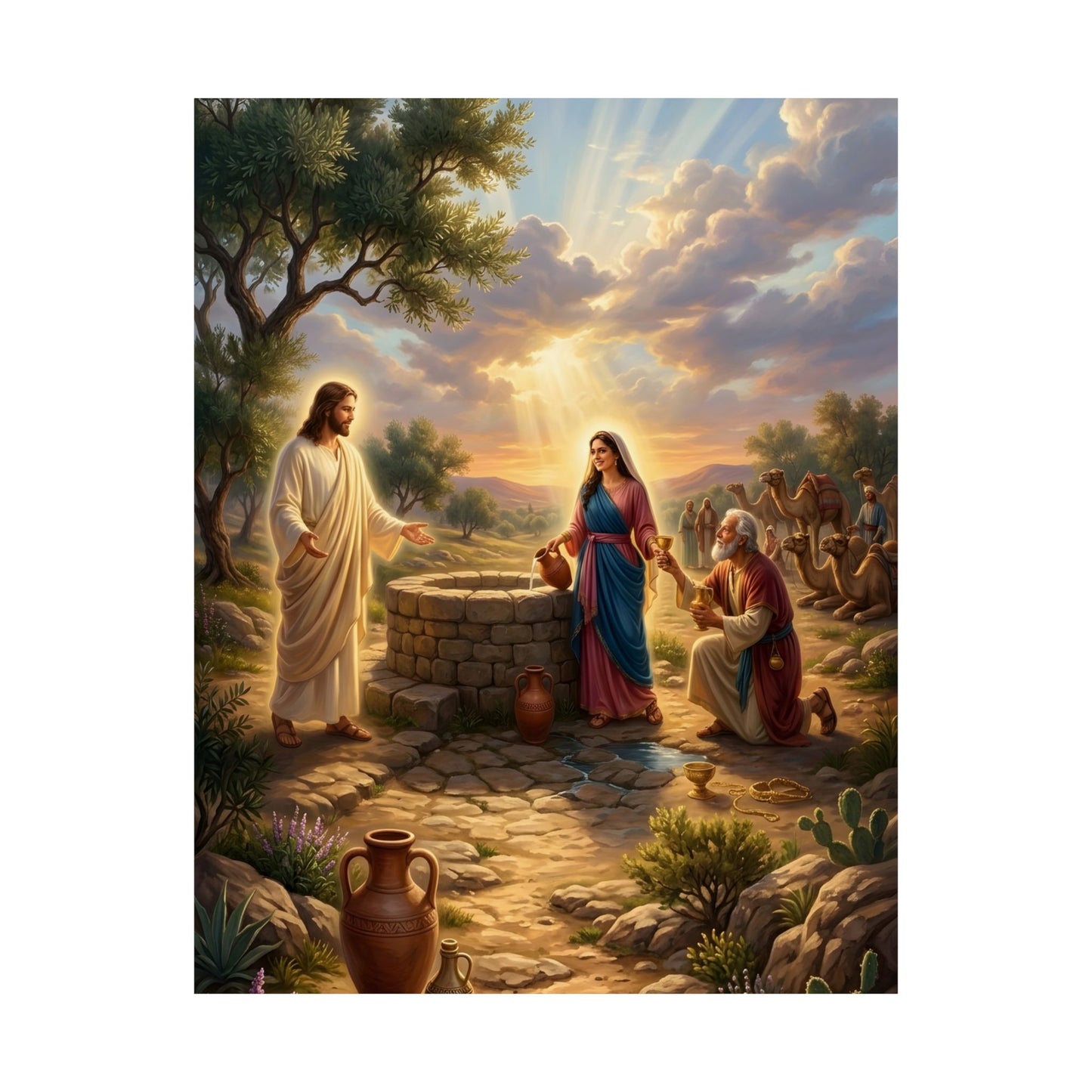 “Providence Unveiled - Rebekah at the Well” - Poster