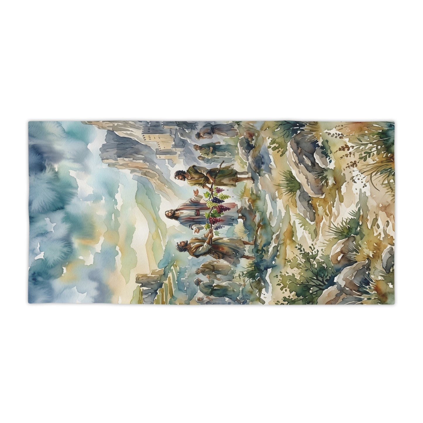 “Promised Land - The Spies Return from Canaan” - Beach Towel
