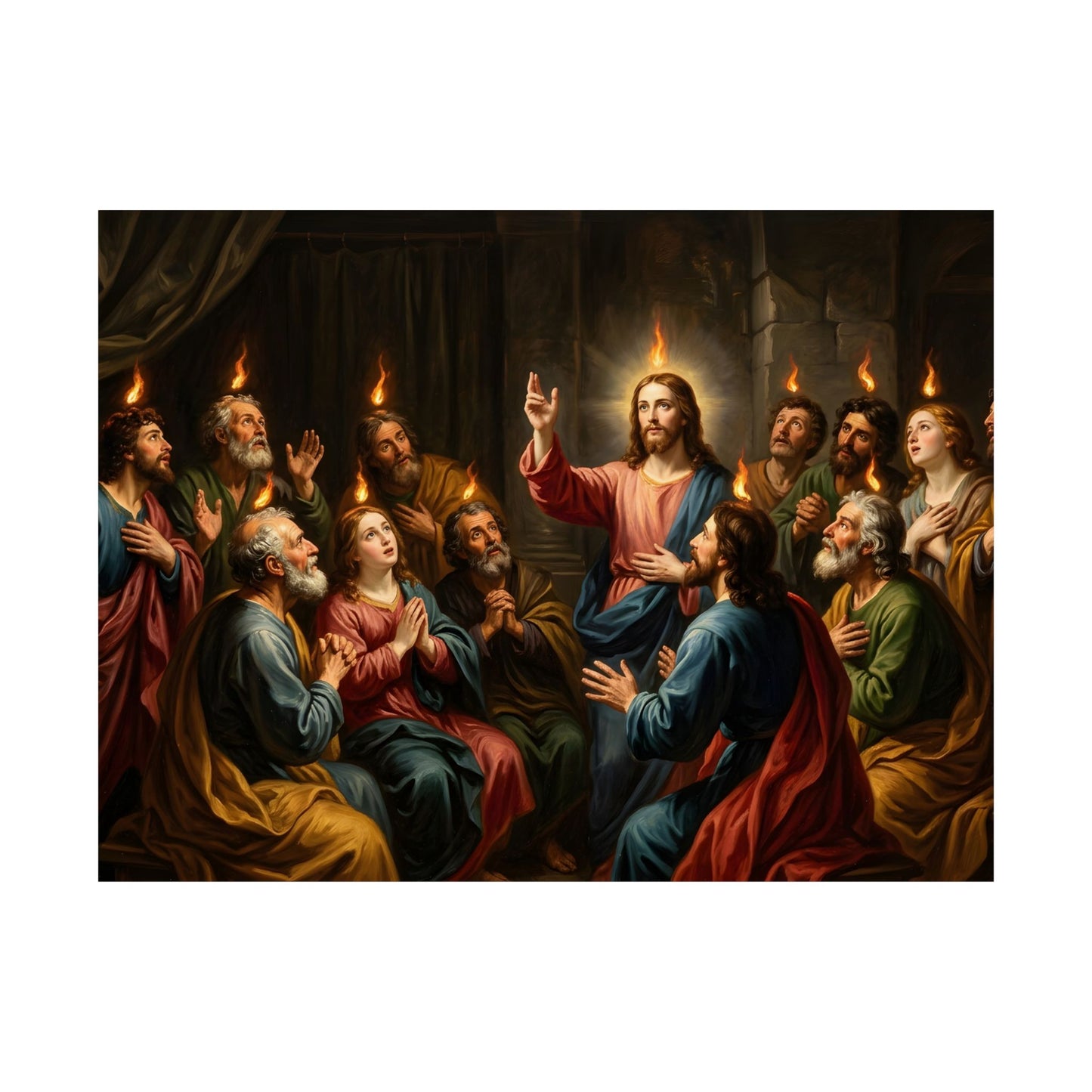 “Tongues of Fire - The Pentecost Outpouring” - Poster