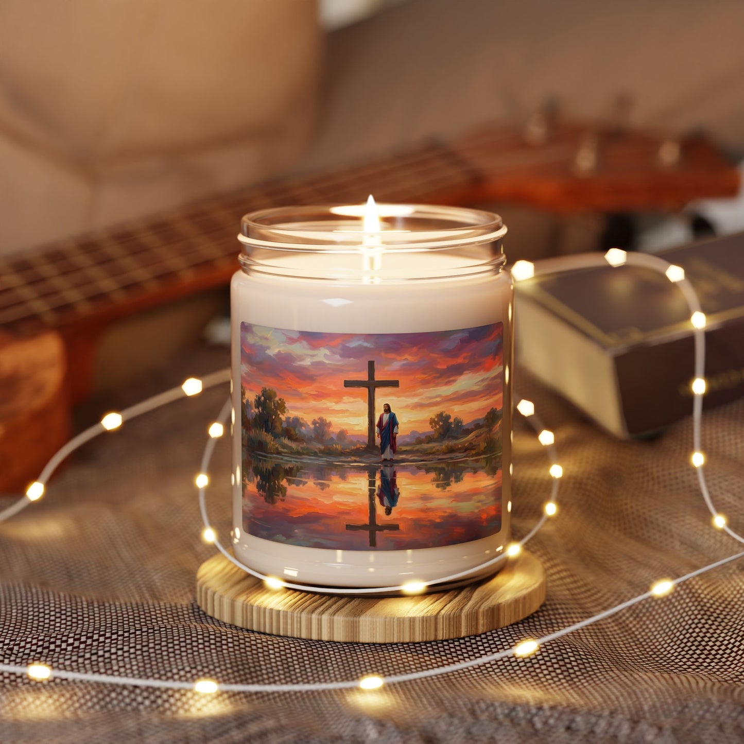 “Living Water - Cross Reflected at Dawn” - Scented Candle