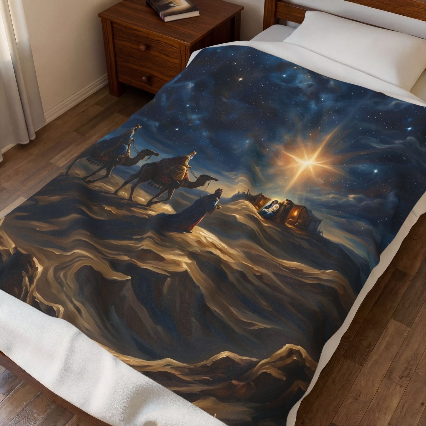 “Journey to the King - Wise Men Seek the Christ Child” - Plush Blanket